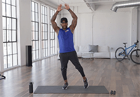 Animated image of Dolvett Quince for H-Fit workout The Challenger