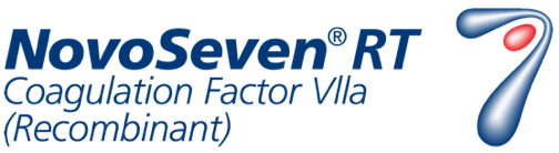 NovoSeven® RT Coagulation Factor VIIa (Recombinant) logo.