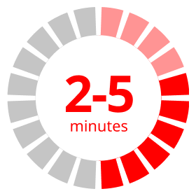 2-5 minutes