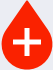 vector graphic of a drop of blood with medical insignia