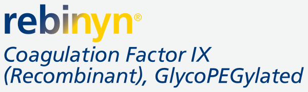 Rebinyn Coagulation Factor IX (Recombinant), GlycoPEGylated logo.