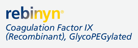 Rebinyn® Coagulation Factor IX (Recombinant), GlycoPEGylated logo.