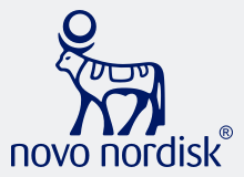 Novo Nordisk logo.